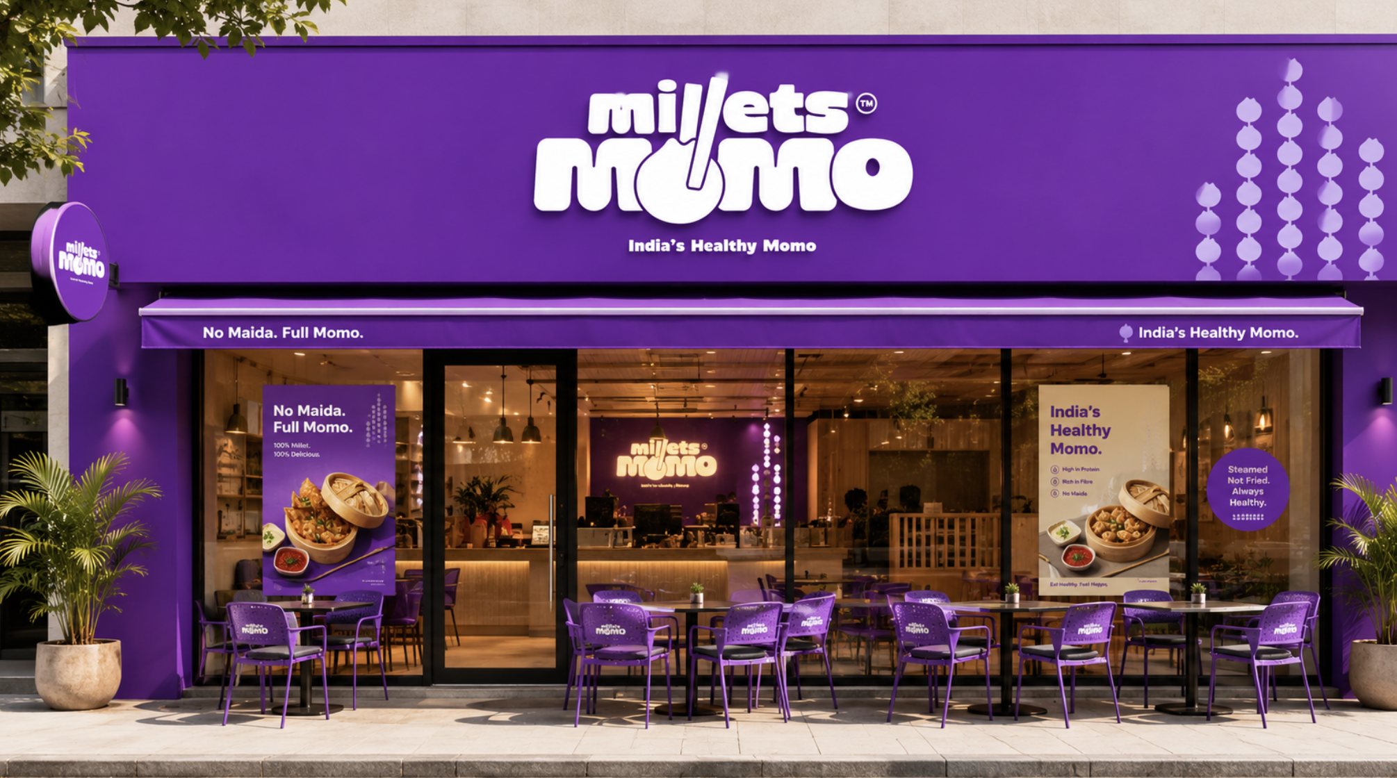 Millets Momo — brand work by Clunk