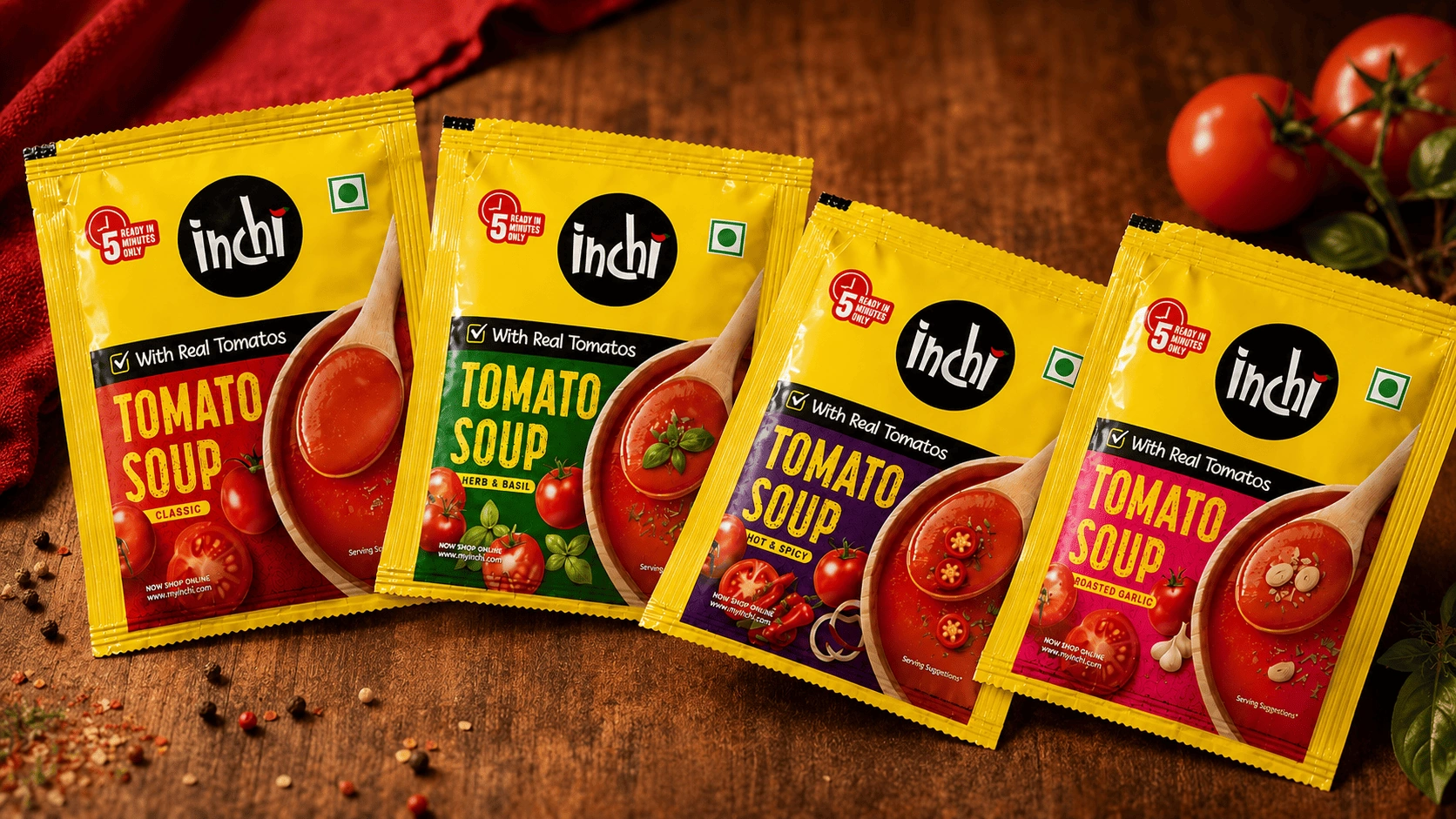Inchi Tomato Soup — brand work by Clunk