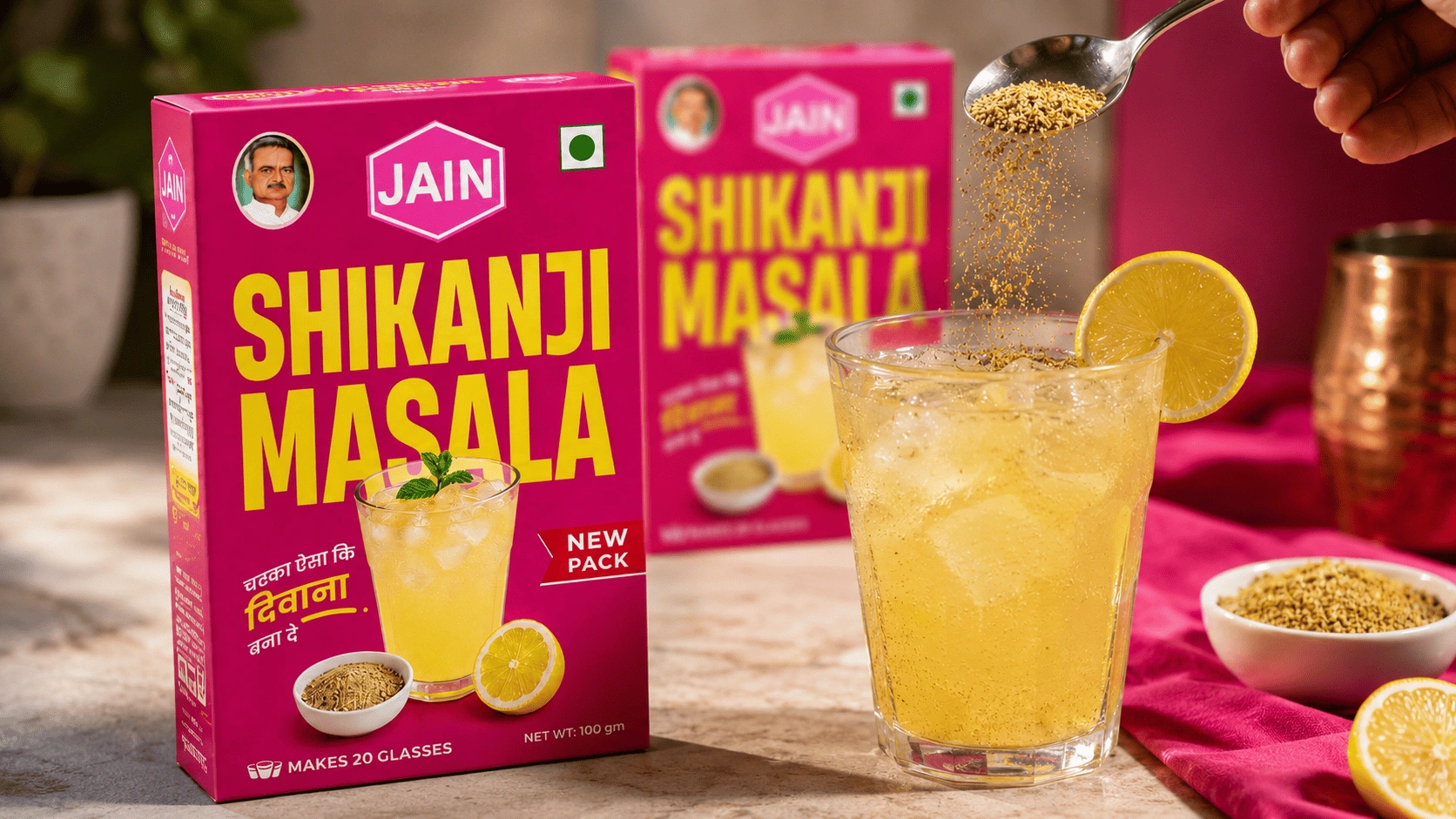 Jain Shikanji Masala — brand work by Clunk