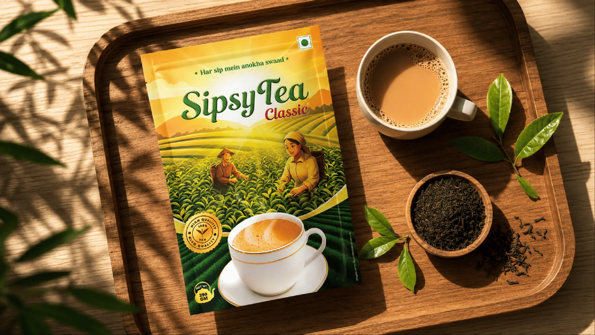 Sipsy Tea, brand work by Clunk