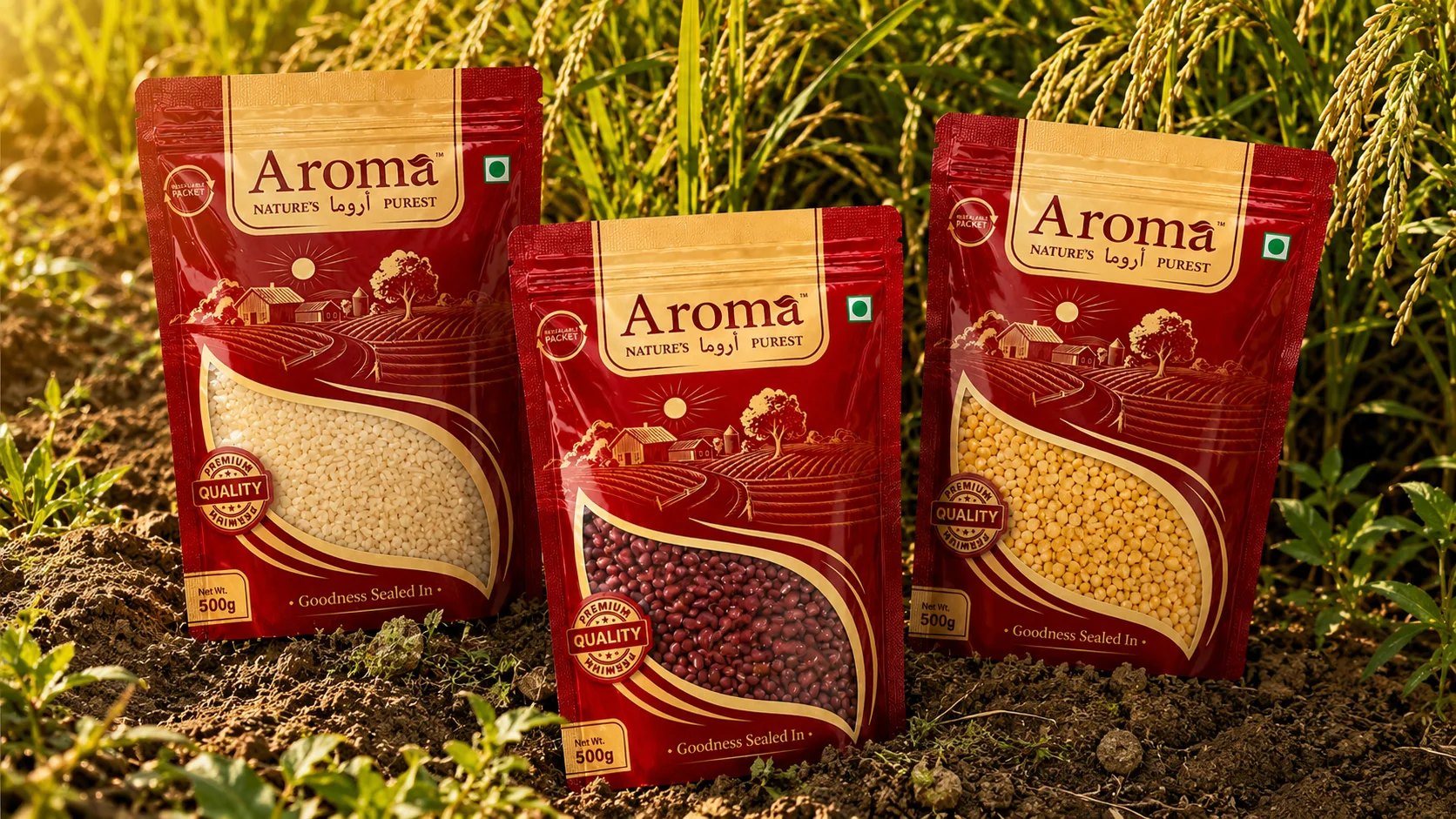 Aroma, brand work by Clunk