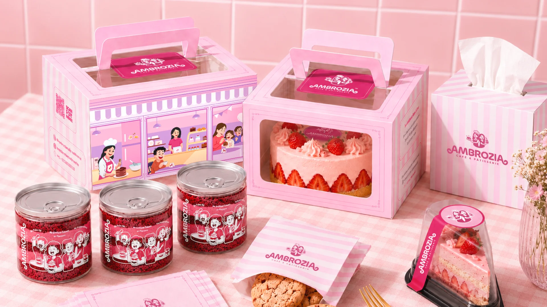 Ambrozia, brand work by Clunk