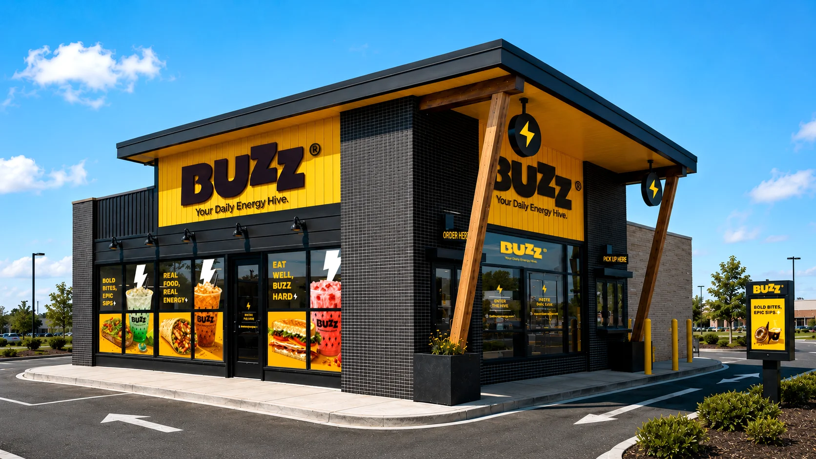Buzz, brand work by Clunk